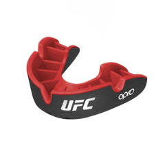 Opro Senior mouthguard Silver UFC, black red