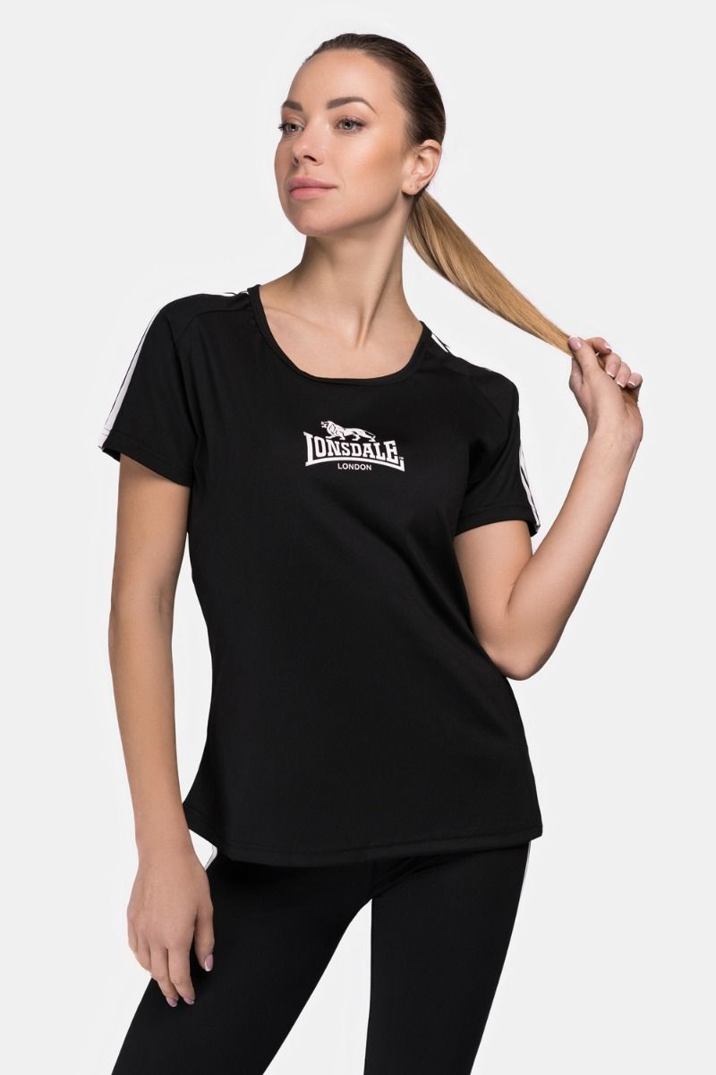 Lonsdale ženska funkcionalna majica Halyard, crna