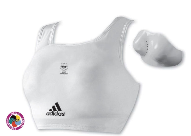 Adidas ženski štitnik za prsa WKF, bijeli