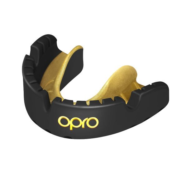 Opro štitnik za zube Gold Braces, crno-zlatni