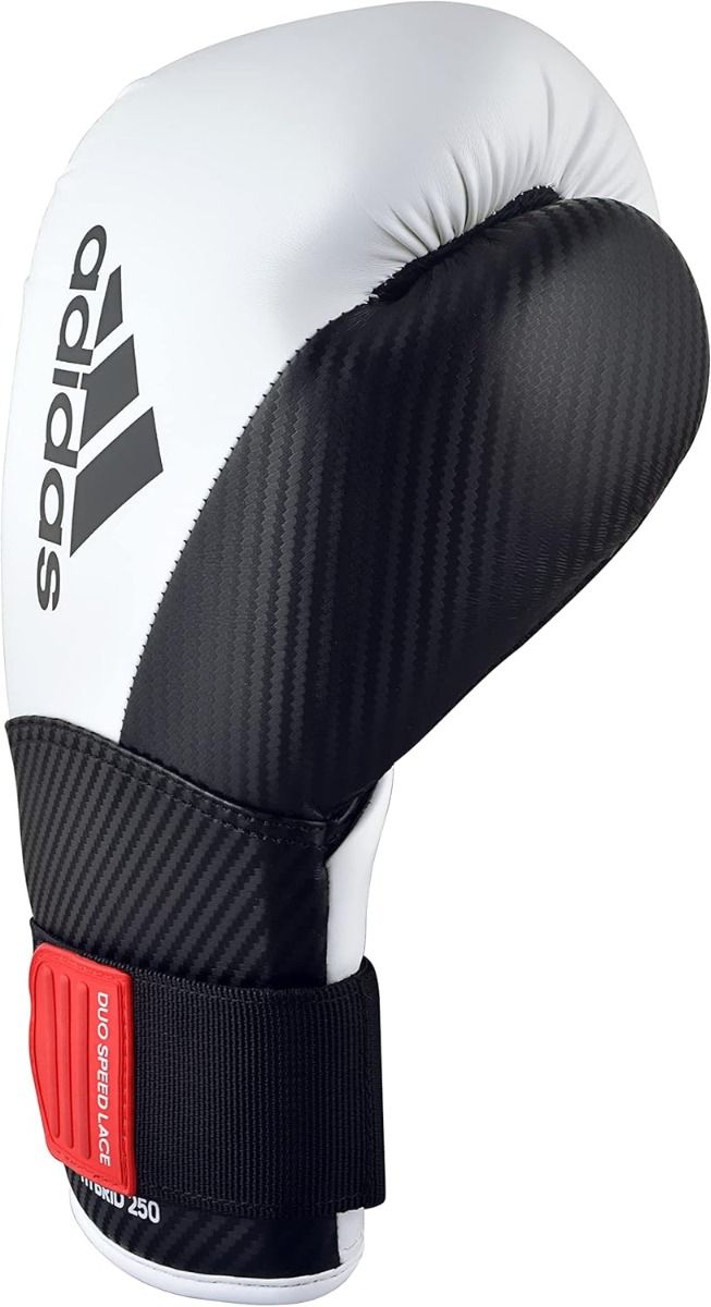 Adidas boxerské rukavice Hybrid 250, bielo-čierne