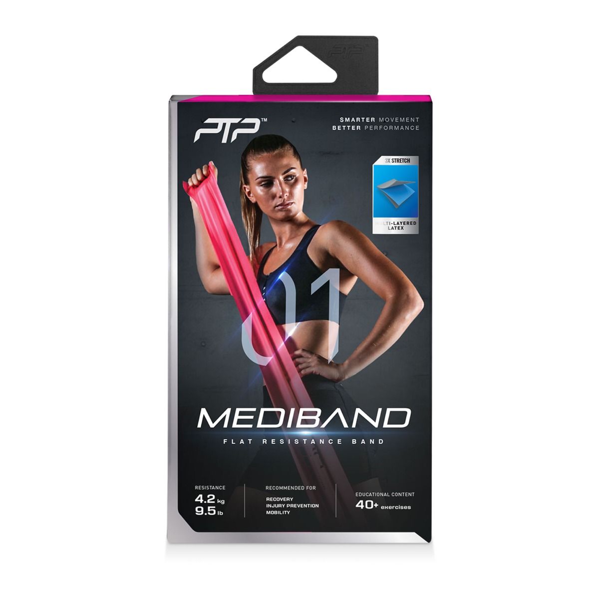 PTP otporna guma Mediband ultralight, ružičasta
