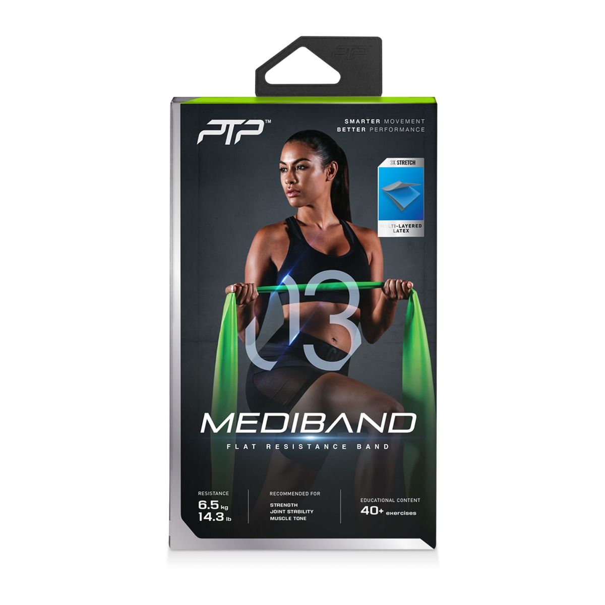 PTP otporna guma Mediband medium, zelena