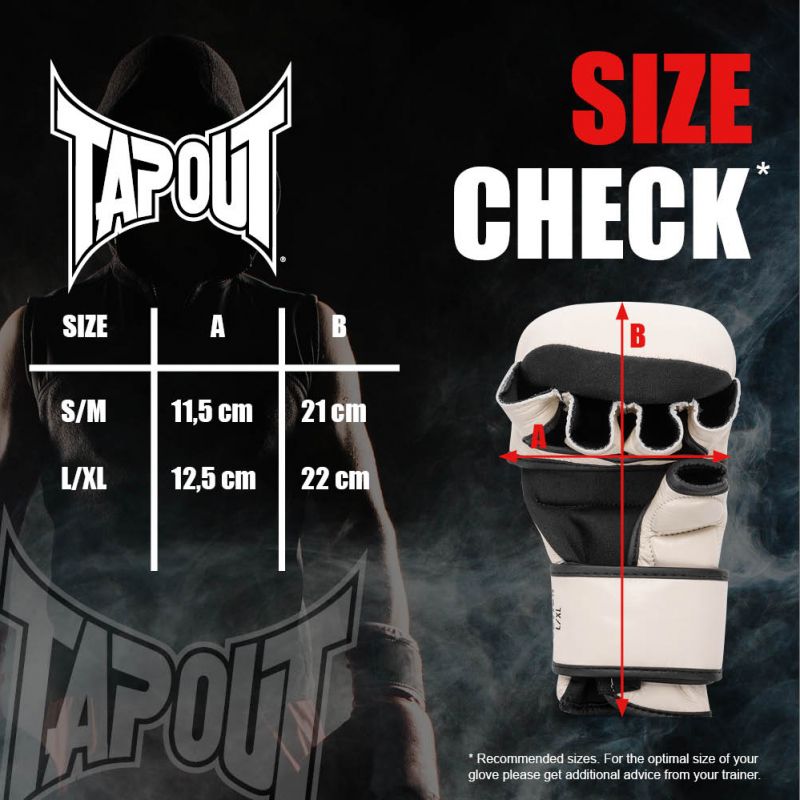 Tapout MMA sparing rukavice Ruction, bež boje