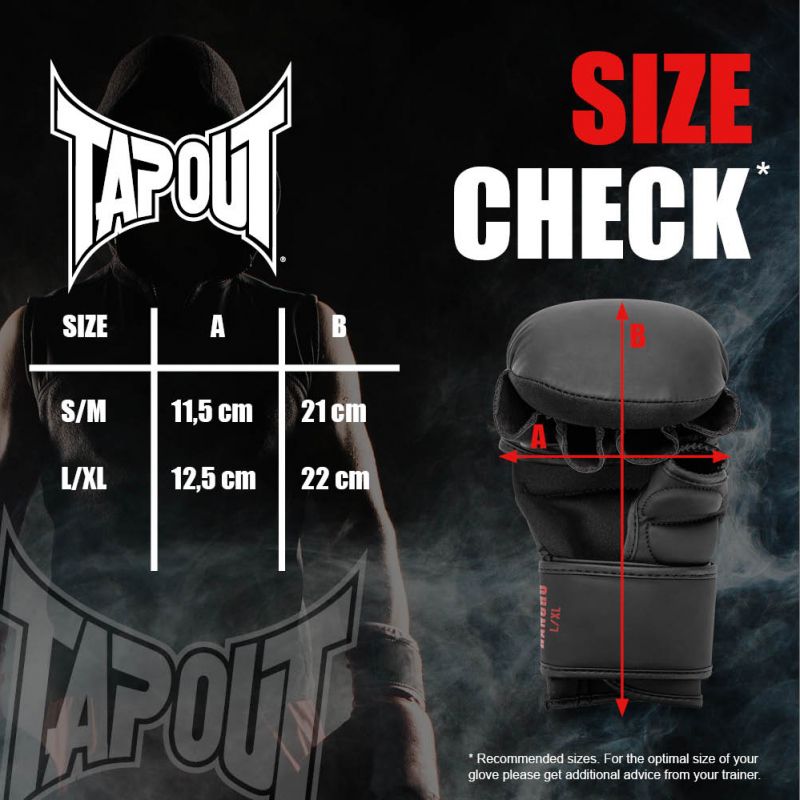 Tapout MMA sparing rukavice Rancho, crne