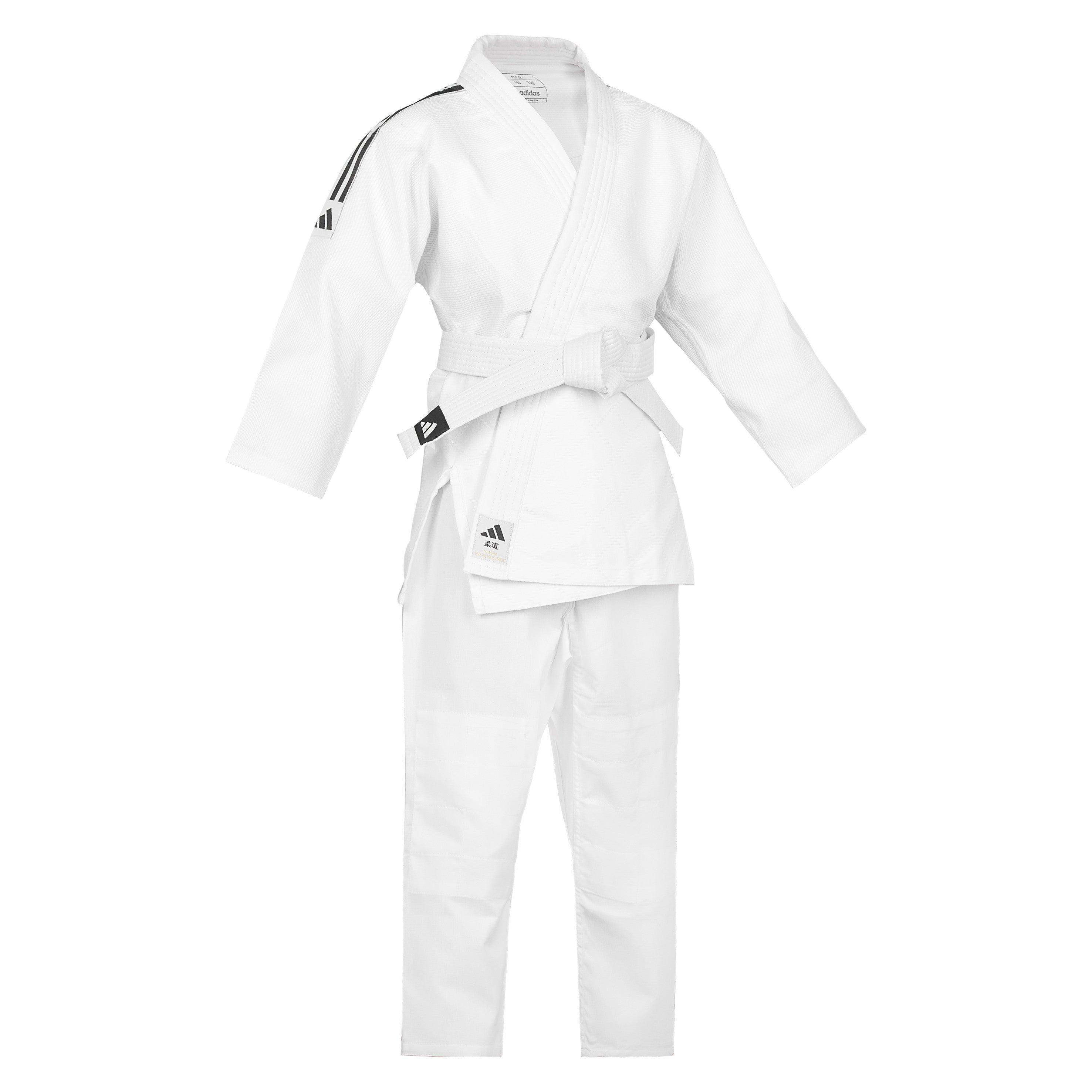 Adidas JU Kimono with Black Stripes Club 350g, White