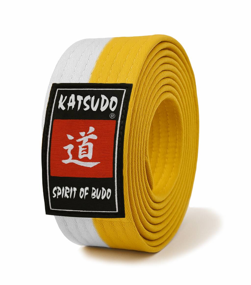 Katsudo pojas obi Master, bijelo žuti