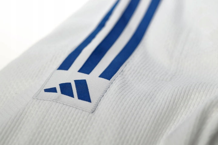Adidas JU kimono s plavim prugama Club 350 g, bijelo