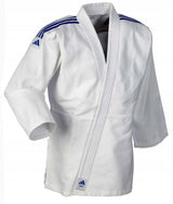 Adidas JU kimono s plavim prugama Club 350 g, bijelo