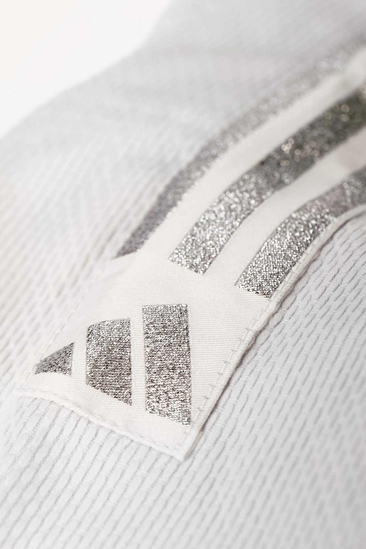 Adidas kimono da judo Contest Silver 650g, bianco