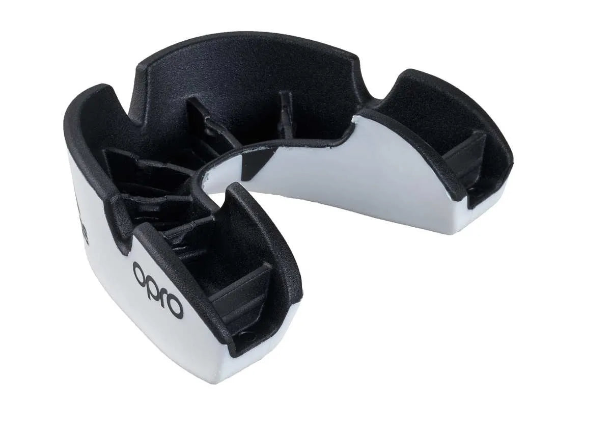 Adidas štitnik za zube 4. generacije Opro Silver, bijelo-crni