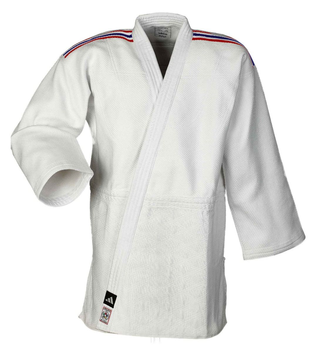 Adidas JU kimono s reprezentativnim pojasevima IJF Champion III Regular fit 730g, bijelo