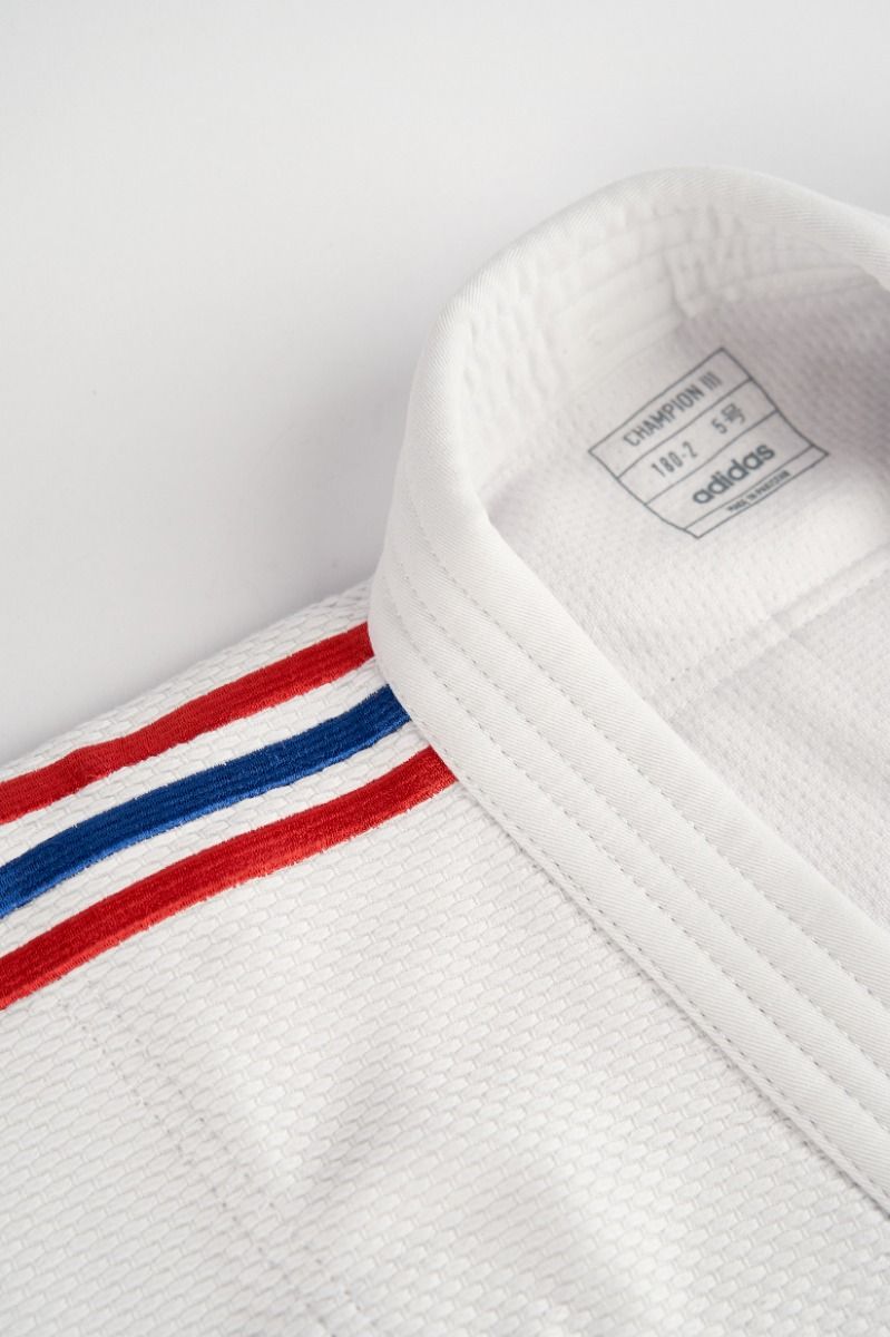 Adidas JU kimono s reprezentativnim pojasevima IJF Champion III Regular fit 730g, bijelo