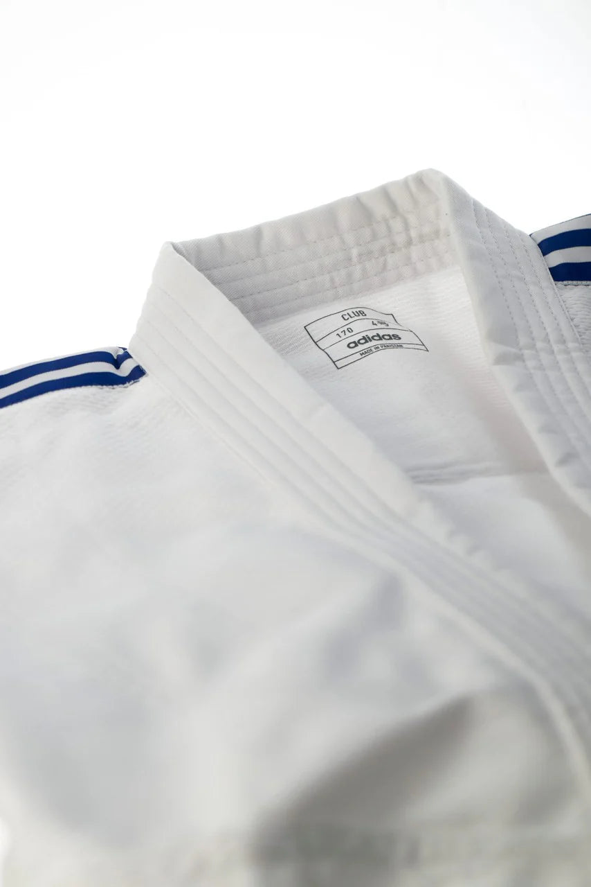 Adidas JU Kimono with Black Stripes Club 350g, White