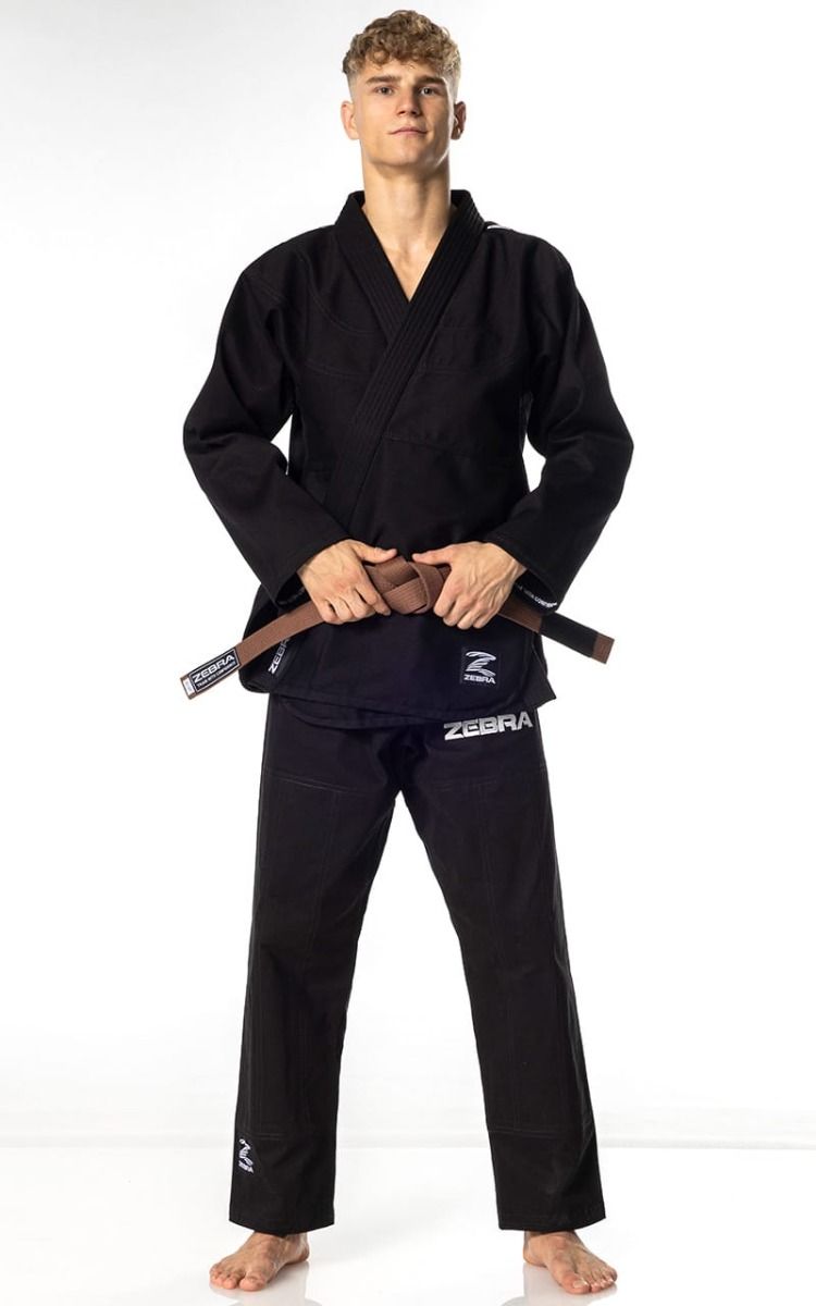 Zebra BJJ kimono Guerreiro 350g, crno