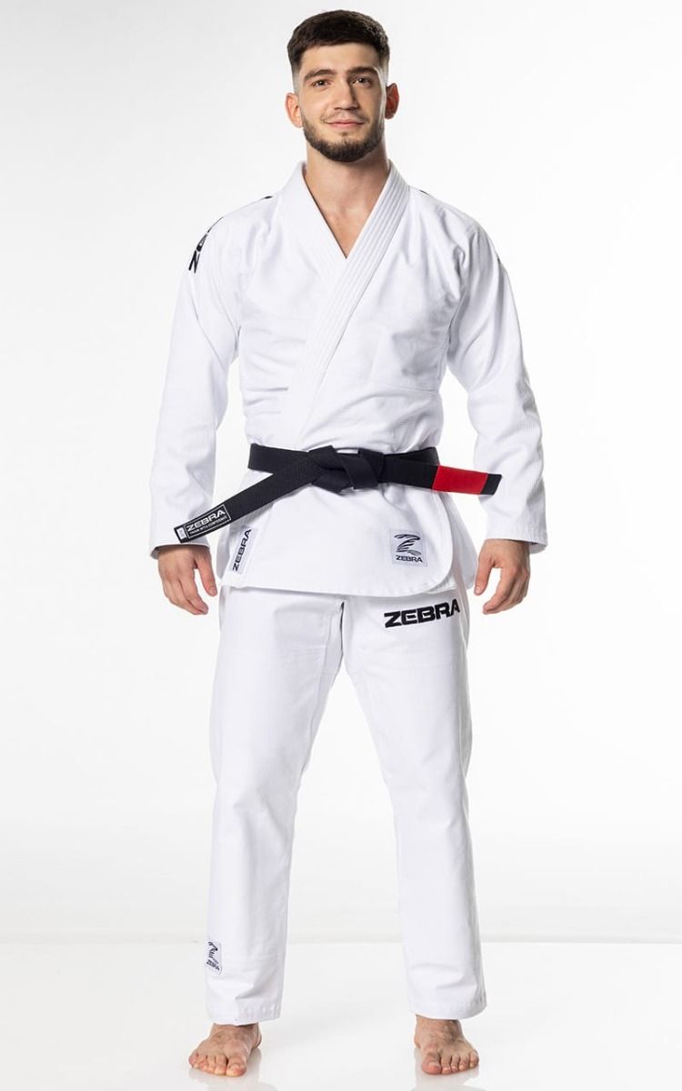 Zebra BJJ kimono GI Guerreiro 350g, bijelo