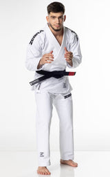 Zebra BJJ kimono GI Guerreiro 350g, bijelo