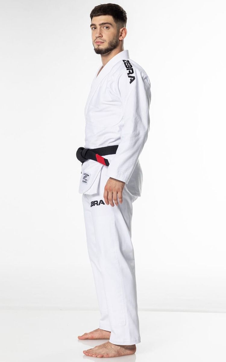 Zebra BJJ kimono GI Guerreiro 350g, bijelo