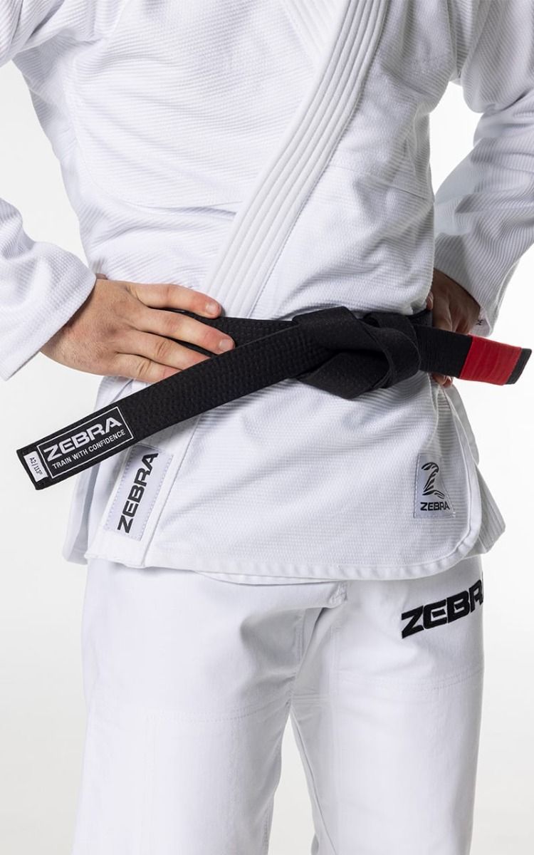 Zebra BJJ kimono GI Guerreiro 350g, bijelo