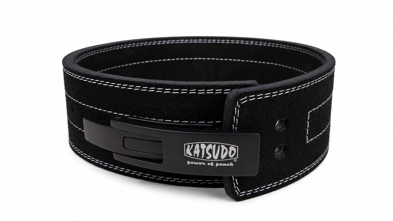 Katsudo BrutalBane Powerlifting-Gürtel mit Hebelschließe, schwarz