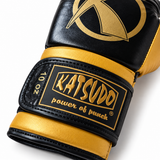 Katsudo boksarske rokavice Fight, črno zlate