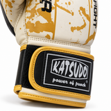 Katsudo box rukavice Bloom, bijelo zlatne