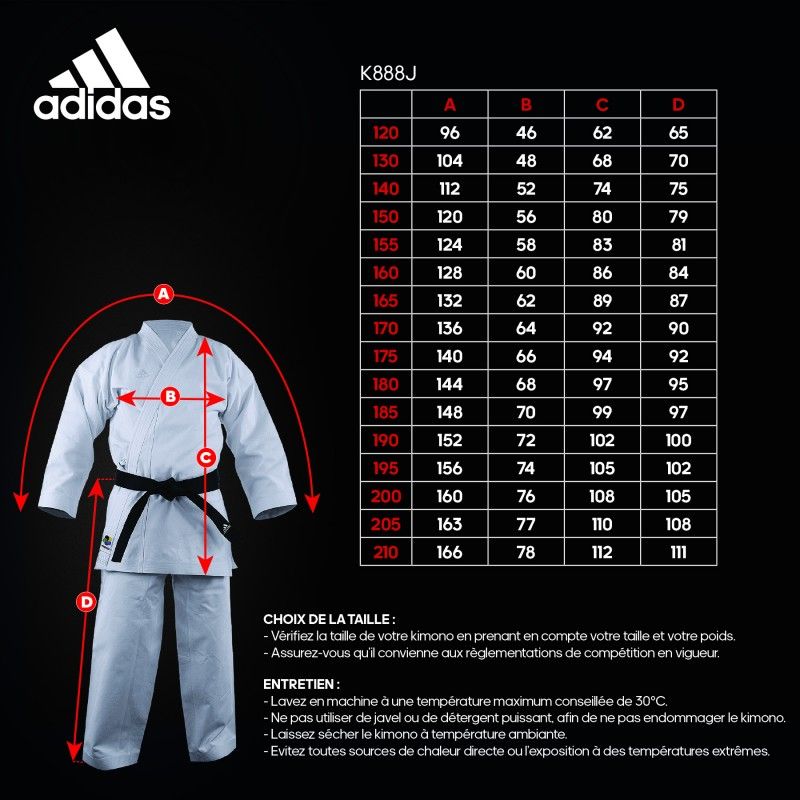 Adidas dječje KA kimono Kigai 2.0 475g, bijelo