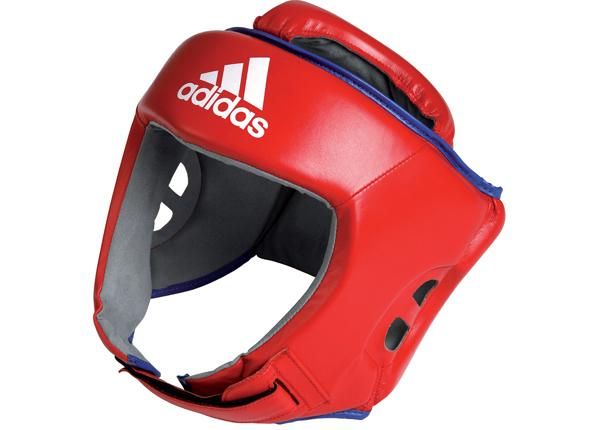 Adidas kožna boksačka kaciga Thai Pro, crvena