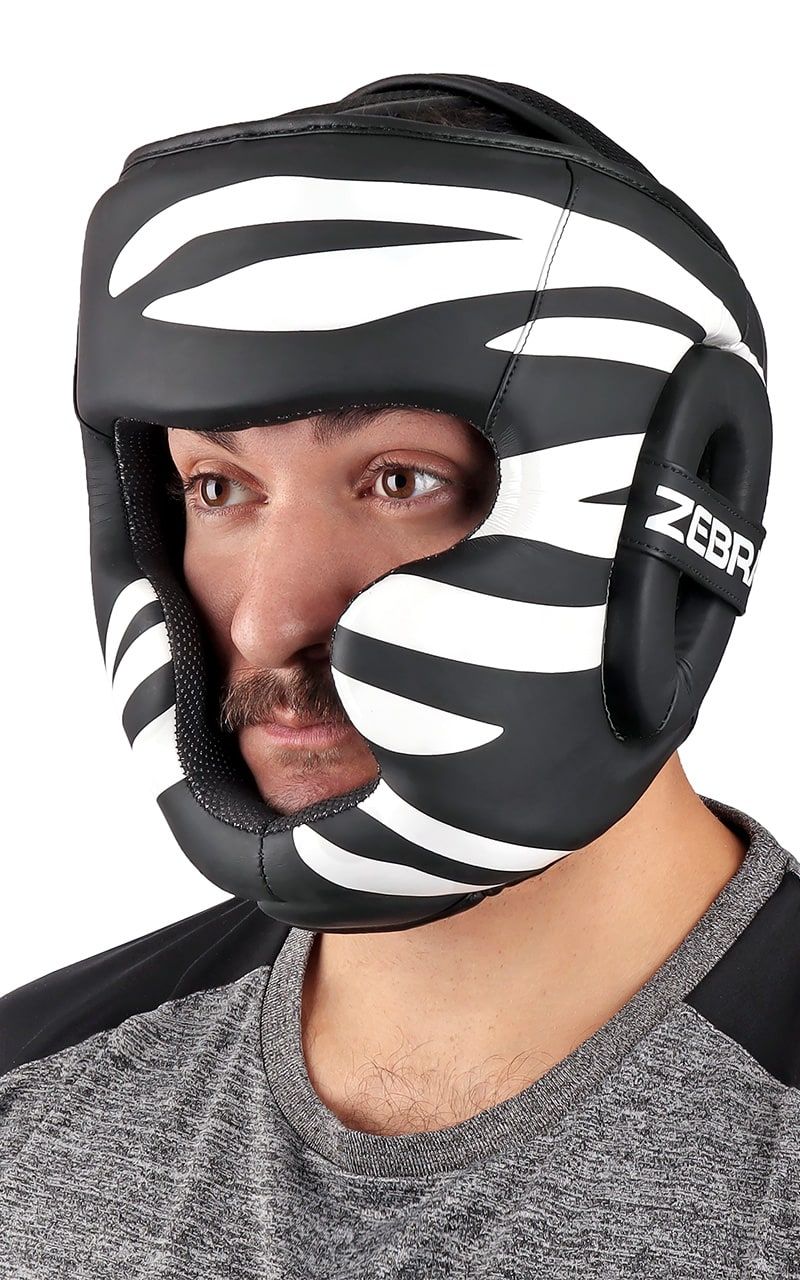 Zebra sparing kaciga, crna
