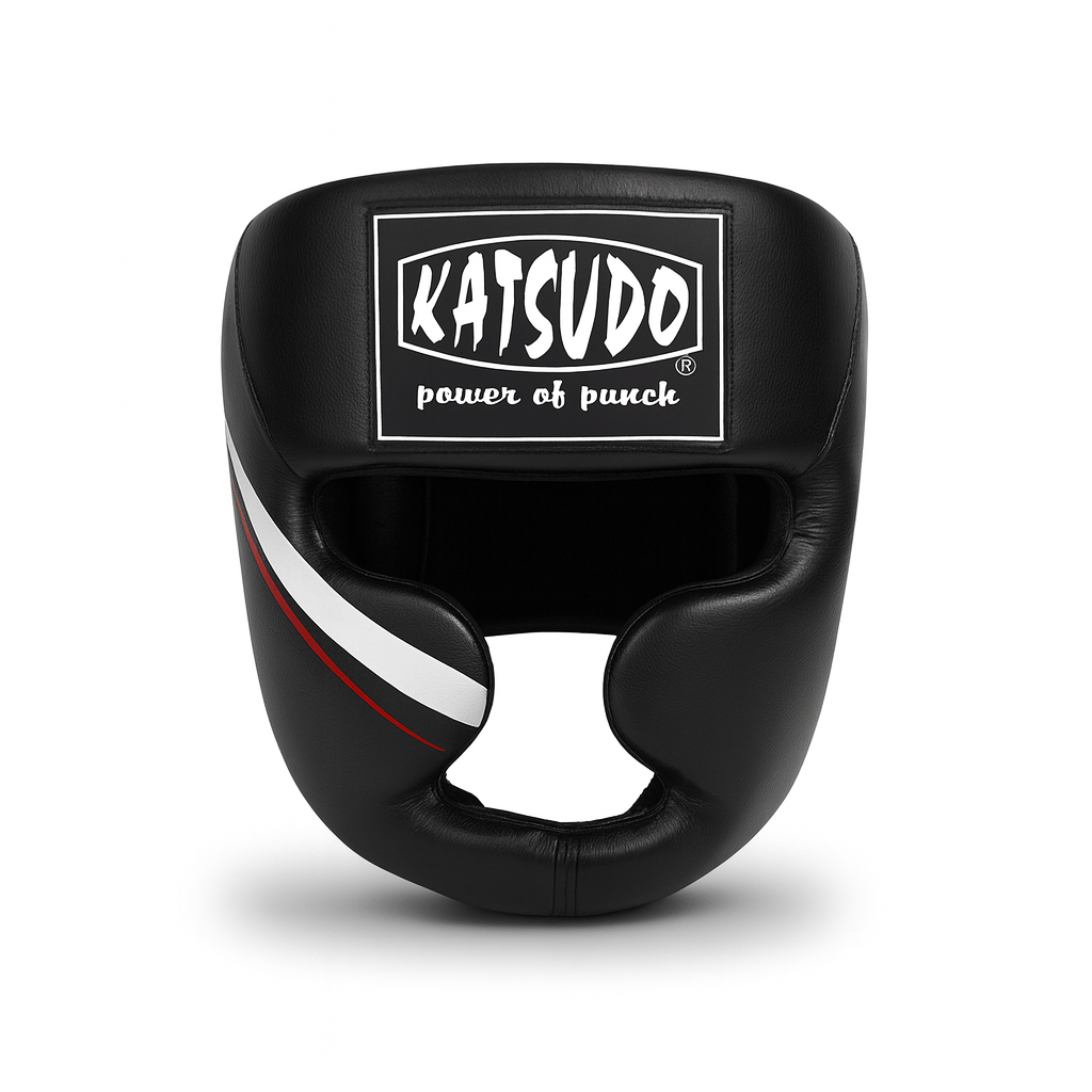 Katsudo Leder-Kopfschutz FULL FACE